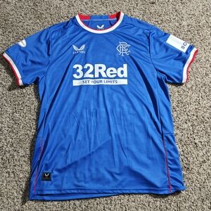 Castore Glasgow Rangers FC 2022/2023 Soccer Jersey Men's Size XL